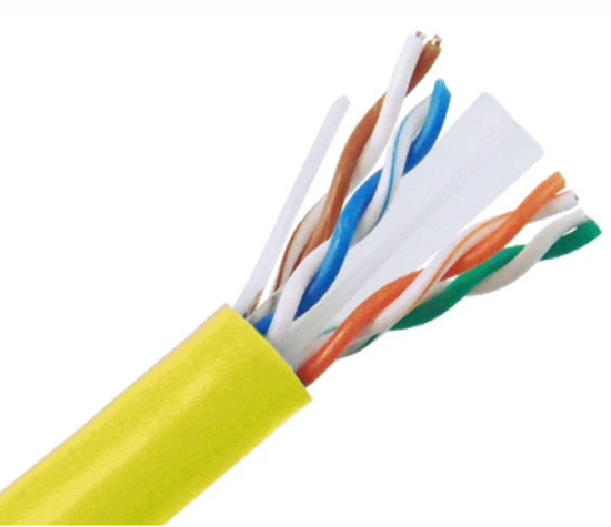 CAT6A Навальны кабель Ethernet, экранаваны S / FTP, 23AWG цвёрдая медзь, у памяшканні.