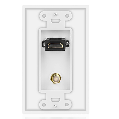 COAX HDMI Насценная пласціна